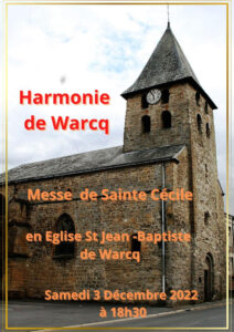Lire la suite à propos de l’article Concert de Sainte-Cécile à l’église Saint-Jean-Baptiste, le 3 décembre à 18h30