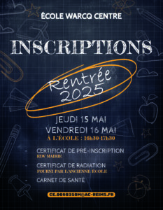 Lire la suite à propos de l’article Inscriptions école primaire