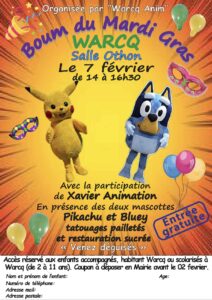 Lire la suite à propos de l’article Boum de mardi gras – Warcq Anim&rsquo;