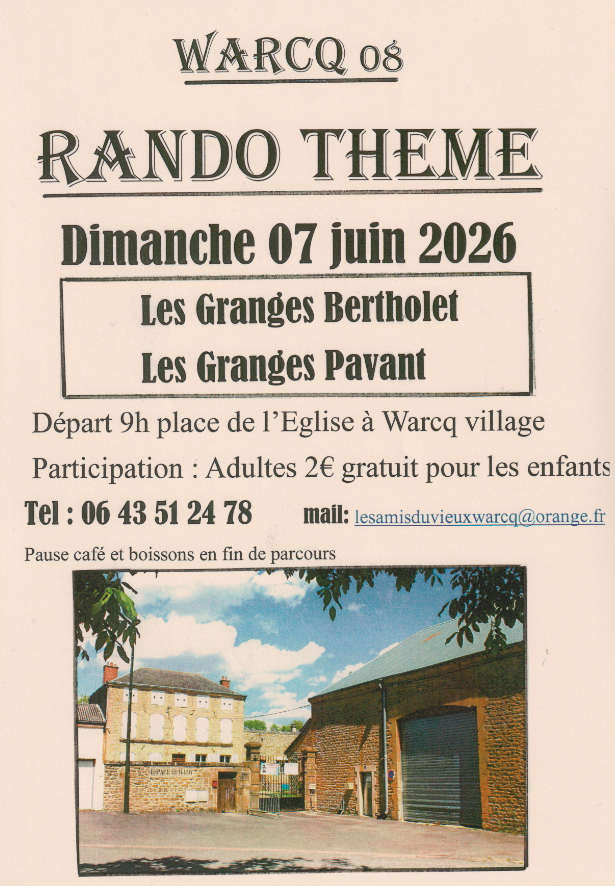 Lire la suite à propos de l’article Rando thème Amis du Vieux Warcq