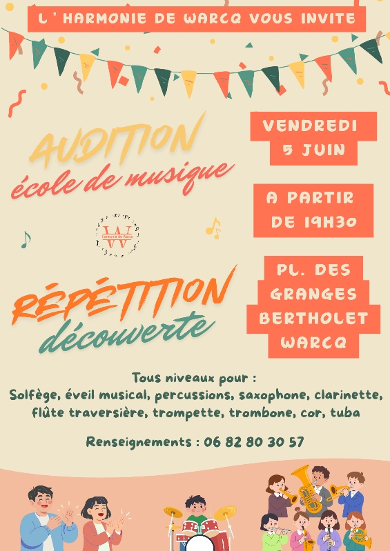 Lire la suite à propos de l’article Audition école de musique