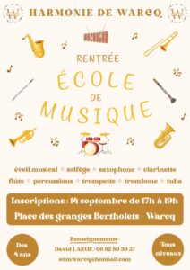 Lire la suite à propos de l’article Rentrée École de musique