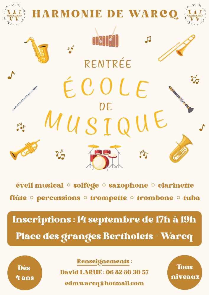 Lire la suite à propos de l’article Rentrée École de musique